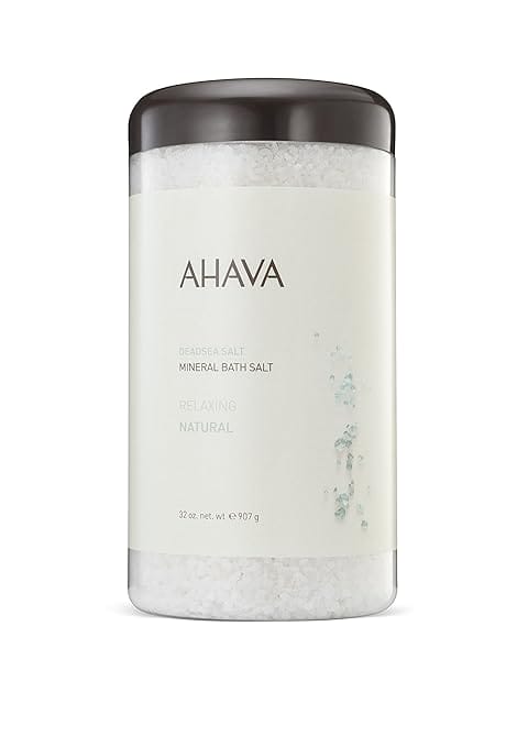 AHAVA Dead Sea mineral bath salt jar